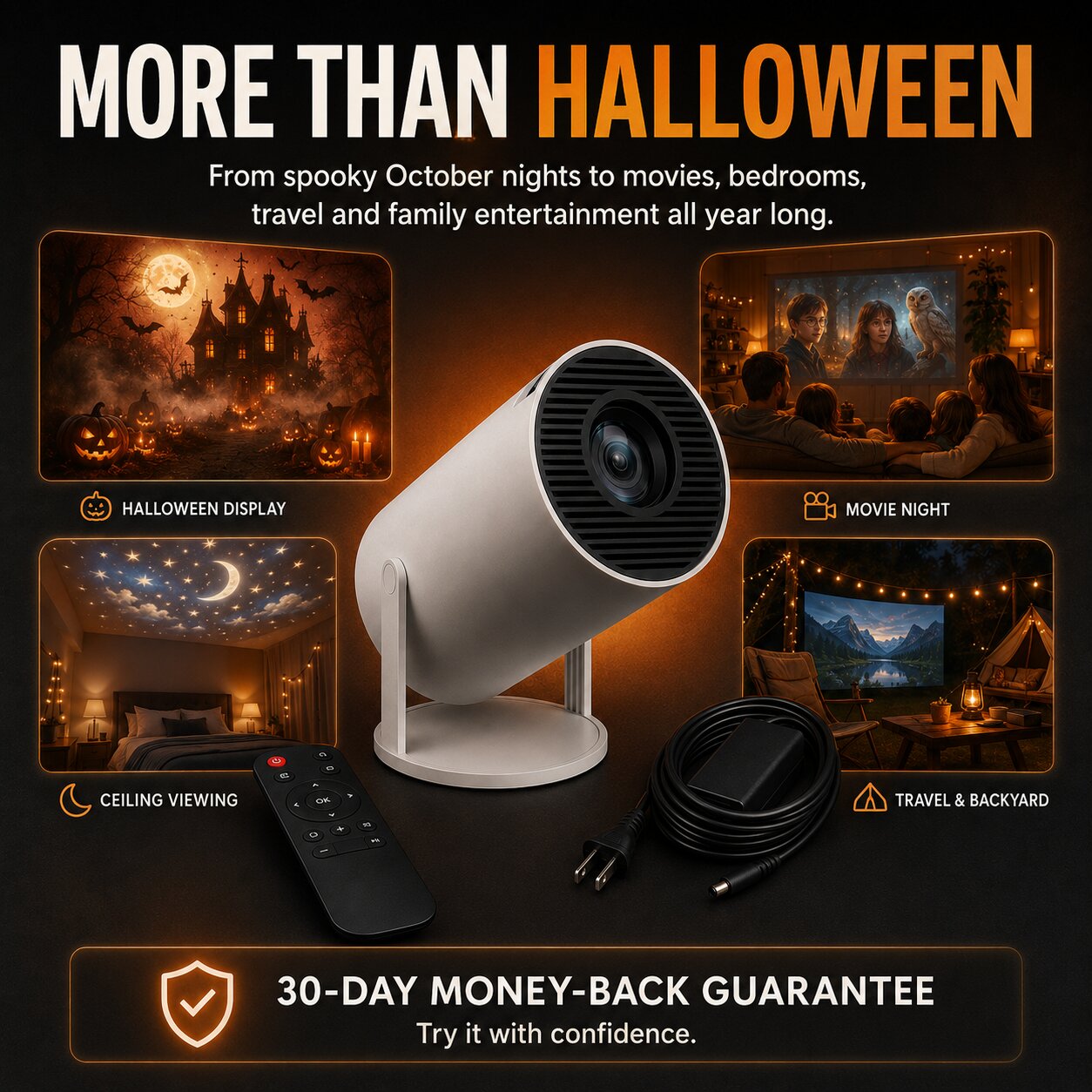 Cumonu™ Scare Cast Projector