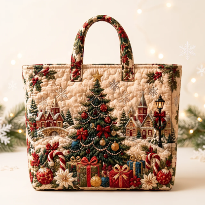 WalterBags Christmas Quilted Tote