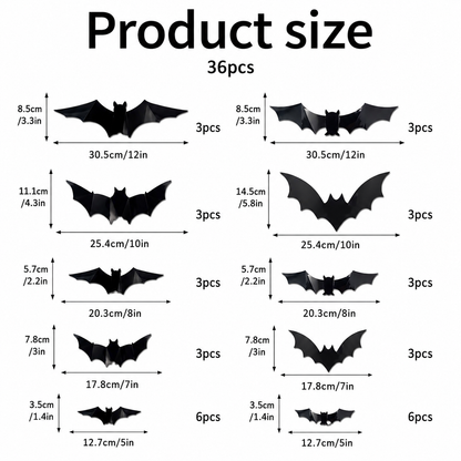 Cumonu™ Haunted Bat Wall