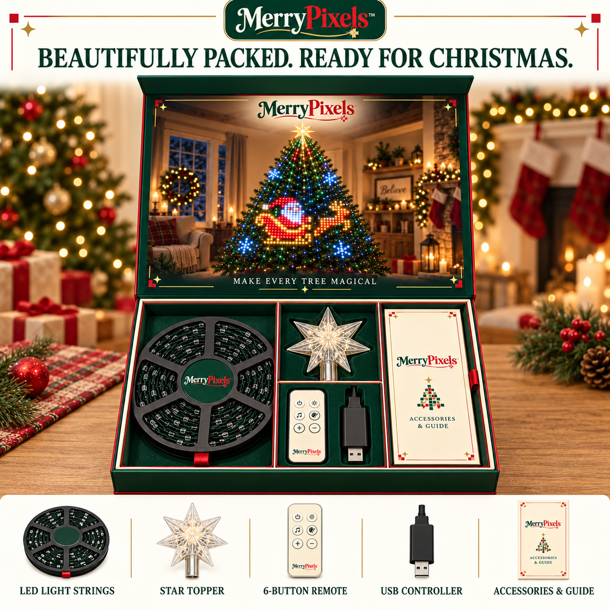 MerryPixels™ Smart Tree Lights