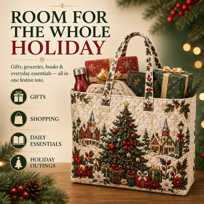 WalterBags Christmas Quilted Tote