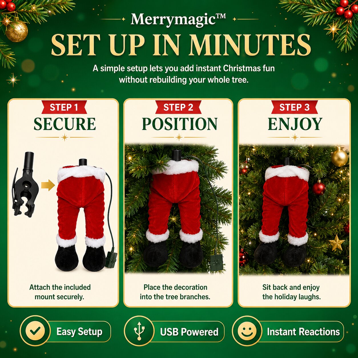 Merrymagic™ Santa Kickers
