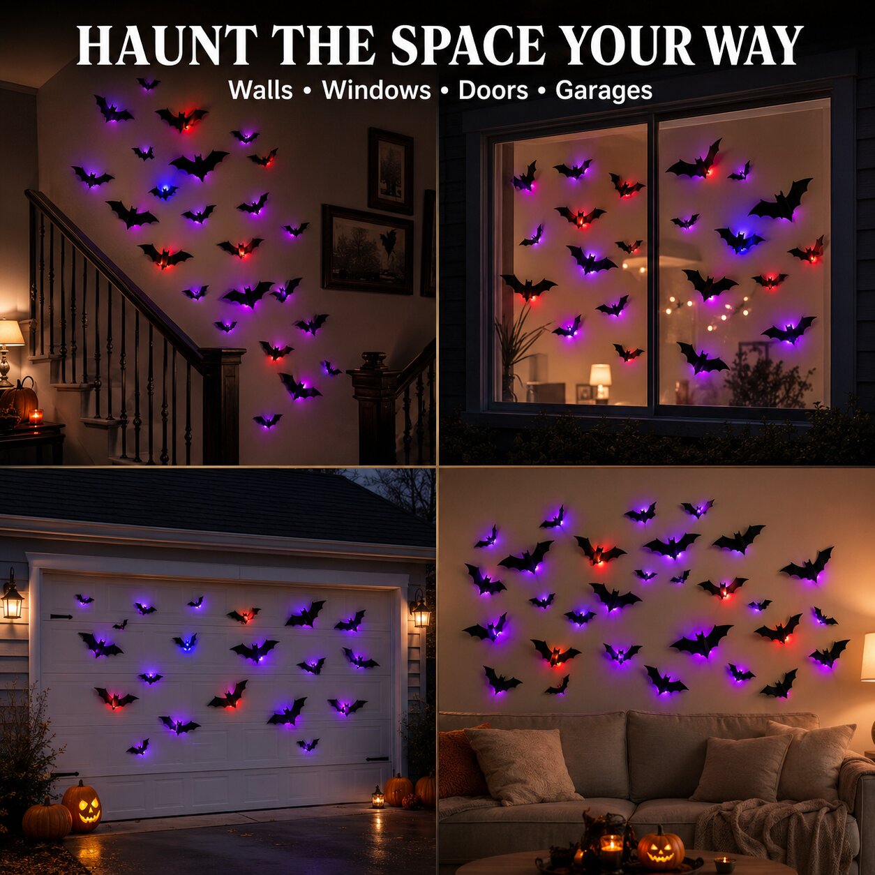 Cumonu™ Haunted Bat Wall