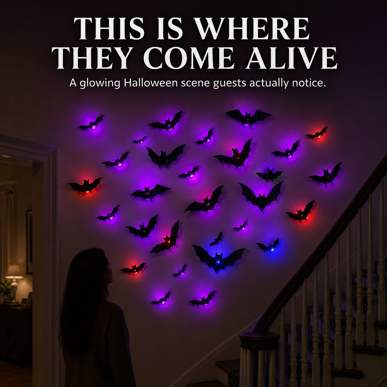 Cumonu™ Haunted Bat Wall