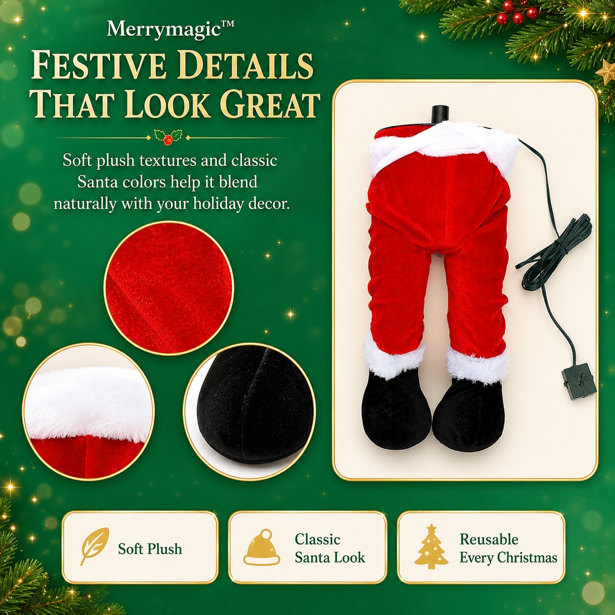 Merrymagic™ Santa Kickers