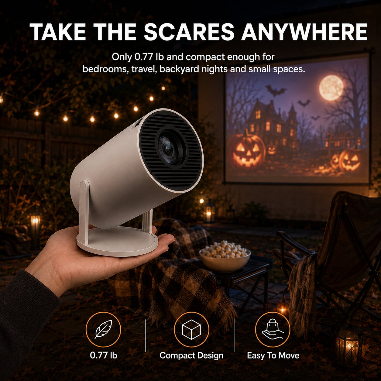 Cumonu™ Scare Cast Projector