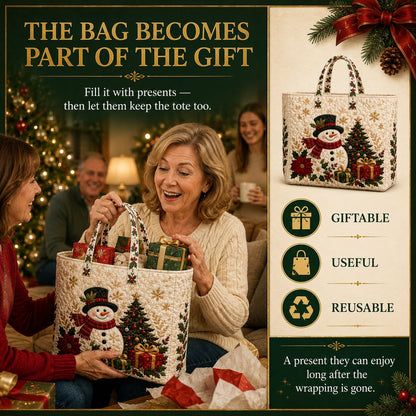 WalterBags Christmas Quilted Tote