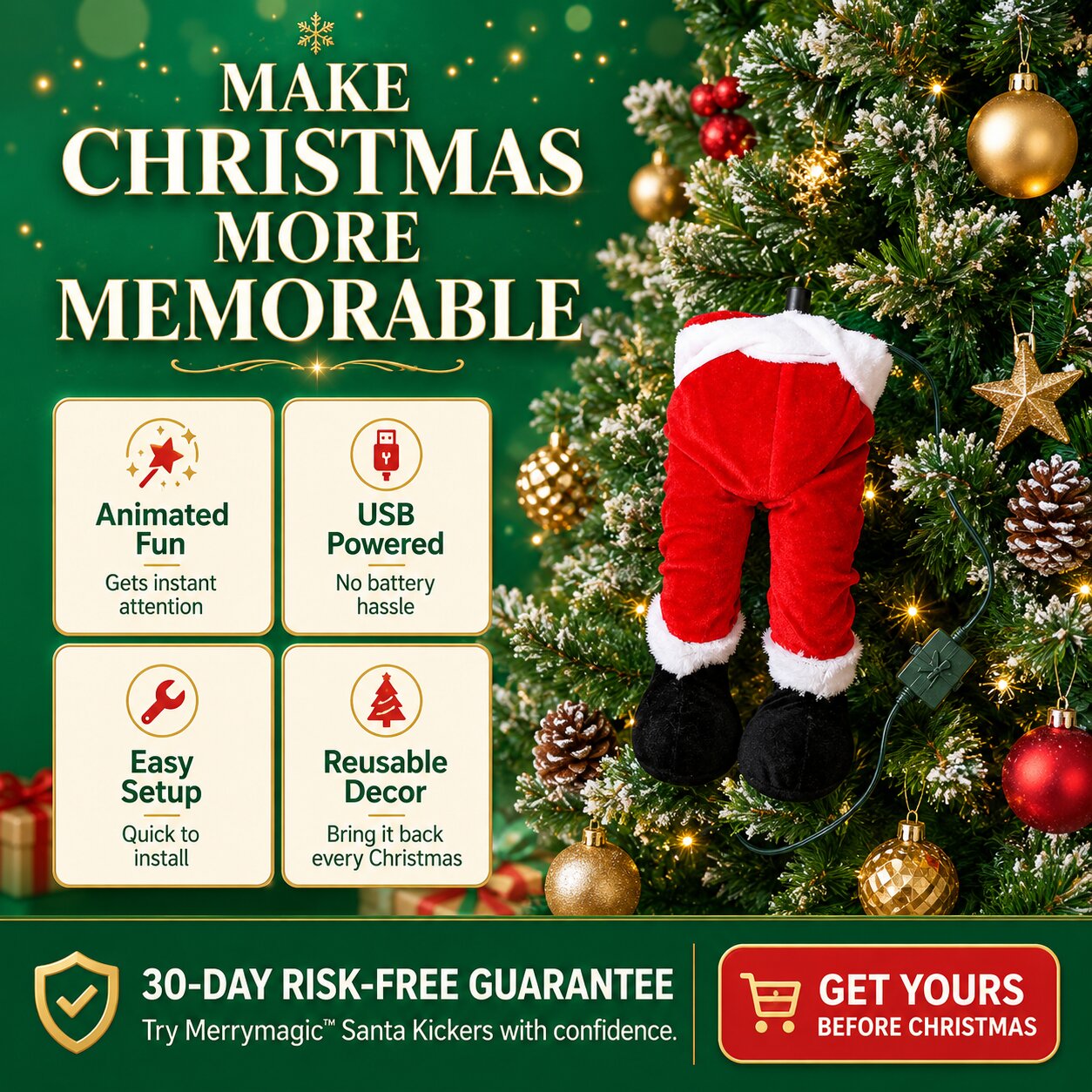 Merrymagic™ Santa Kickers