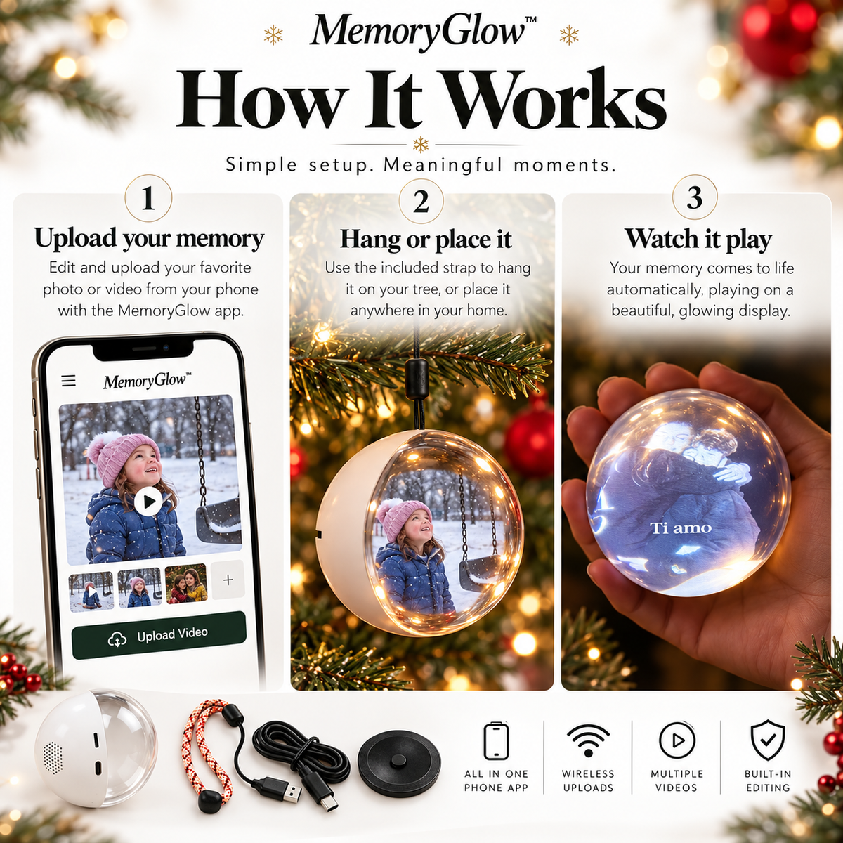 MemoryGlow Ornament