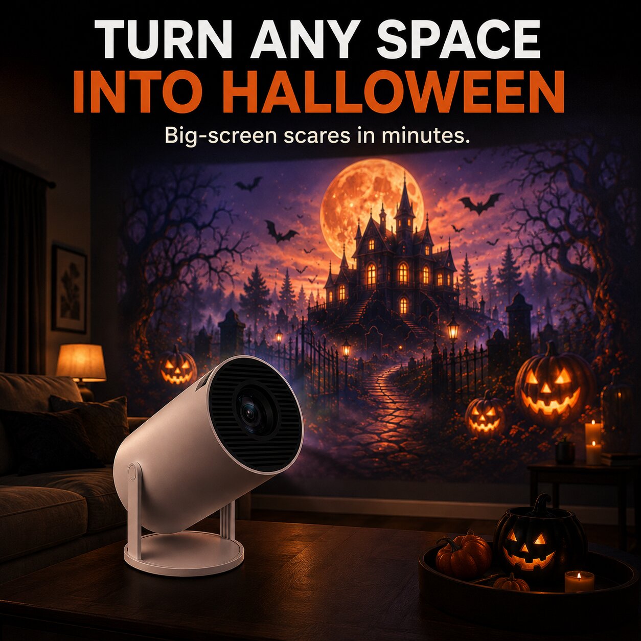 Cumonu™ Scare Cast Projector